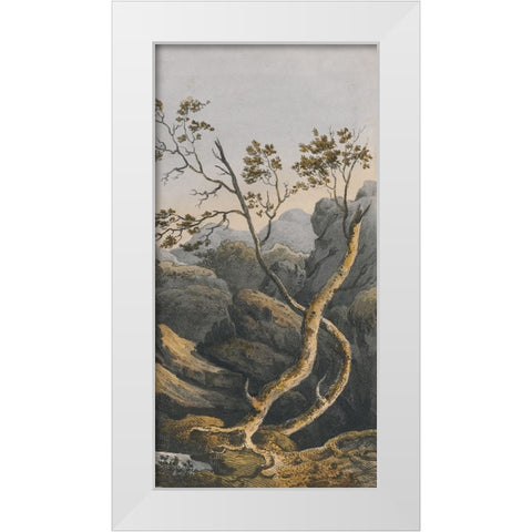 Chinese Landscape I White Modern Wood Framed Art Print by Haase, Andrea