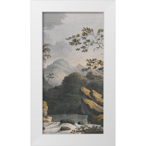 Chinese Landscape II White Modern Wood Framed Art Print by Haase, Andrea