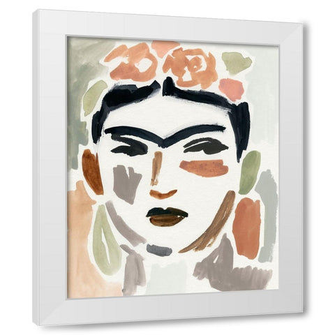 Frida Fragments I White Modern Wood Framed Art Print by Barnes, Victoria