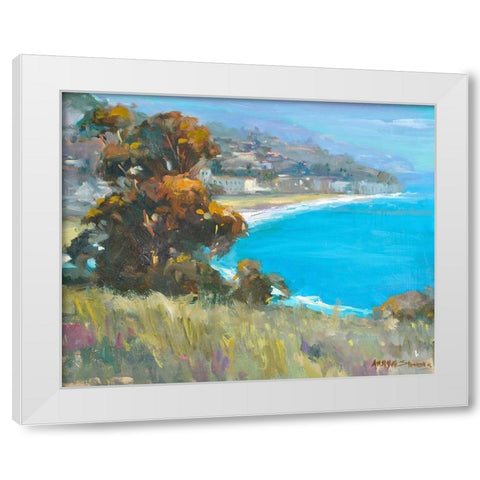South Coastal White Modern Wood Framed Art Print by Stevens, Allayn