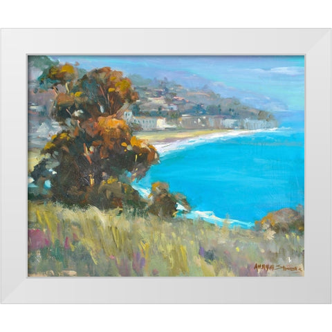 South Coastal White Modern Wood Framed Art Print by Stevens, Allayn