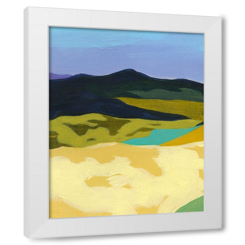 Sun Dappled Mountains I White Modern Wood Framed Art Print by Popp, Grace