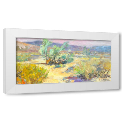 Desert Garden White Modern Wood Framed Art Print by Stevens, Allayn