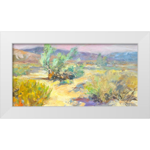 Desert Garden White Modern Wood Framed Art Print by Stevens, Allayn