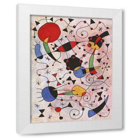 Miro Memoirs I White Modern Wood Framed Art Print by Willett, Michael