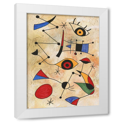 Miro Memoirs IV White Modern Wood Framed Art Print by Willett, Michael