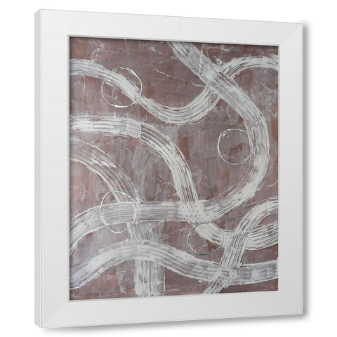 Lavish Lanes I White Modern Wood Framed Art Print by Willett, Michael