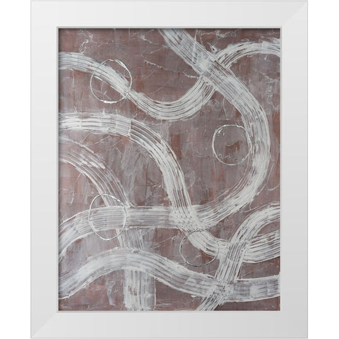 Lavish Lanes I White Modern Wood Framed Art Print by Willett, Michael