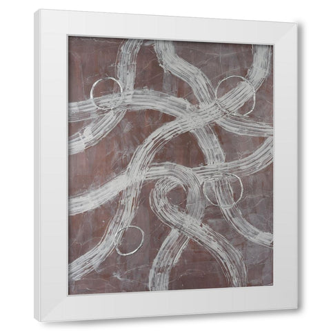 Lavish Lanes II White Modern Wood Framed Art Print by Willett, Michael