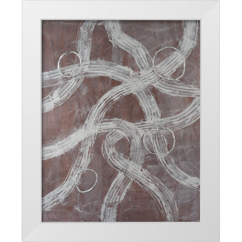 Lavish Lanes II White Modern Wood Framed Art Print by Willett, Michael