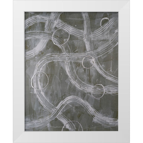 Lavish Lanes III White Modern Wood Framed Art Print by Willett, Michael