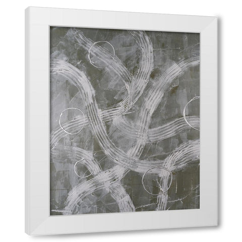 Lavish Lanes IV White Modern Wood Framed Art Print by Willett, Michael