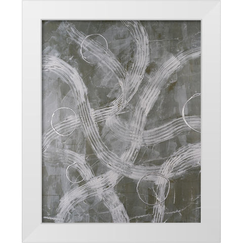 Lavish Lanes IV White Modern Wood Framed Art Print by Willett, Michael