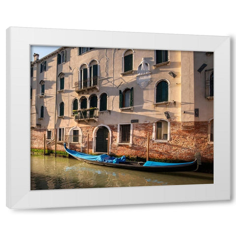Good Morning Venice White Modern Wood Framed Art Print by Head, Danny