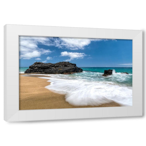 Slow Motion I White Modern Wood Framed Art Print by Head, Danny