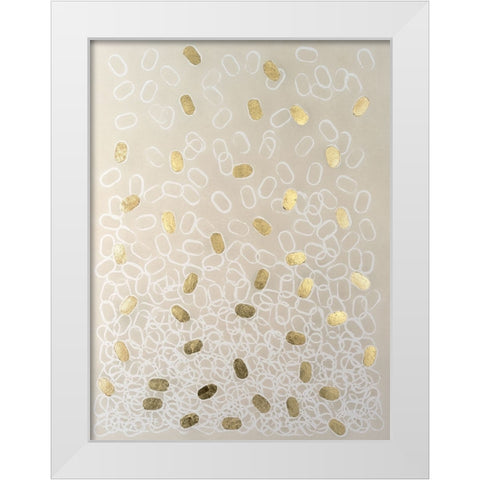 Capsules II White Modern Wood Framed Art Print by Lam, Vanna