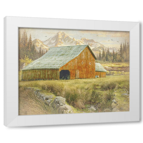 Time Honored III White Modern Wood Framed Art Print by Hunziker, Steve