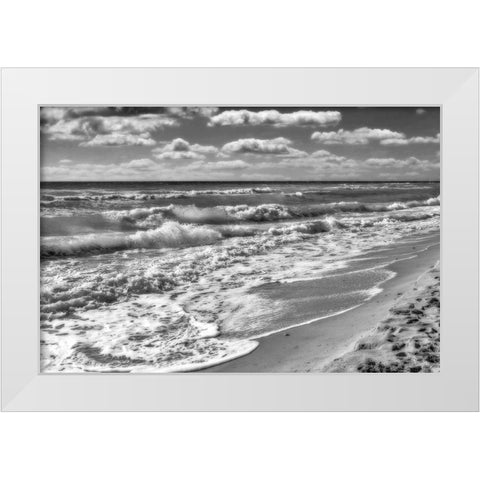Hollywood Beach Florida  IV White Modern Wood Framed Art Print by Kearney, Franklin
