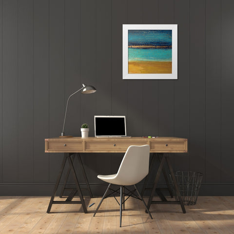 Lifes Insignia I White Modern Wood Framed Art Print by Smith, Karen
