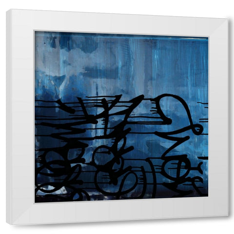 Blurb I White Modern Wood Framed Art Print by Smith, Karen