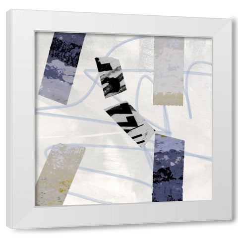 Sticky II White Modern Wood Framed Art Print by Smith, Karen