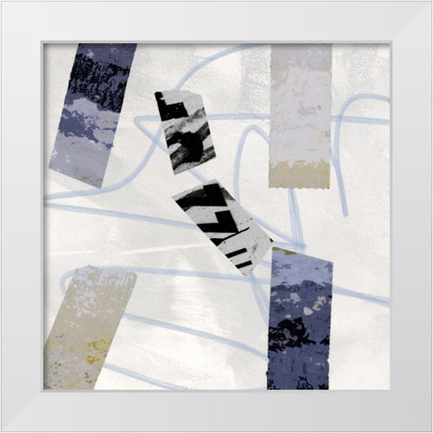 Sticky II White Modern Wood Framed Art Print by Smith, Karen