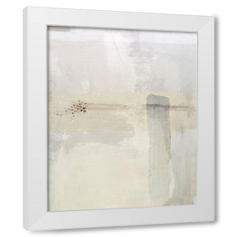 Tip Tone I White Modern Wood Framed Art Print by Smith, Karen