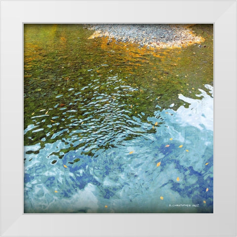 Telluride Creek White Modern Wood Framed Art Print by Vest, Chris