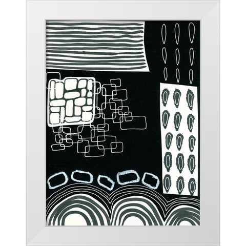 BAndW Fun IV White Modern Wood Framed Art Print by Moore, Regina