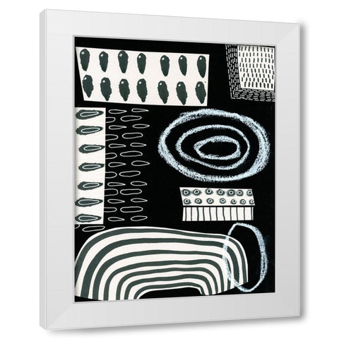 BAndW Fun VI White Modern Wood Framed Art Print by Moore, Regina