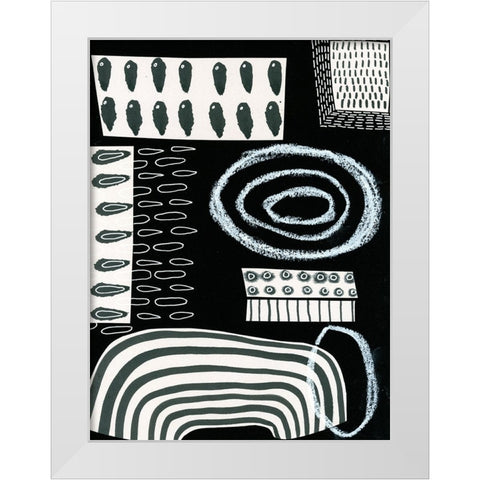 BAndW Fun VI White Modern Wood Framed Art Print by Moore, Regina