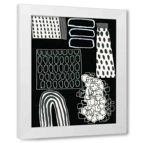 BAndW Fun VII White Modern Wood Framed Art Print by Moore, Regina