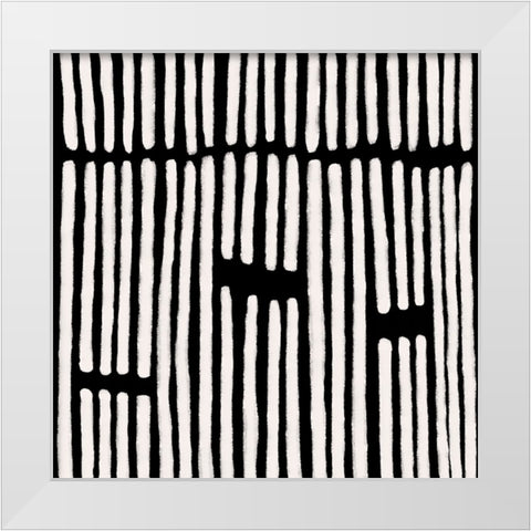 Dizziness II White Modern Wood Framed Art Print by Moore, Regina