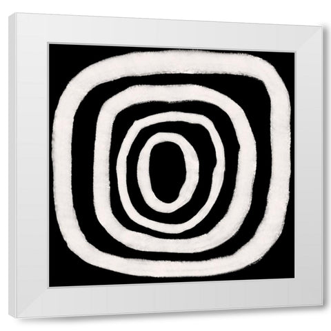 Dizziness VI White Modern Wood Framed Art Print by Moore, Regina
