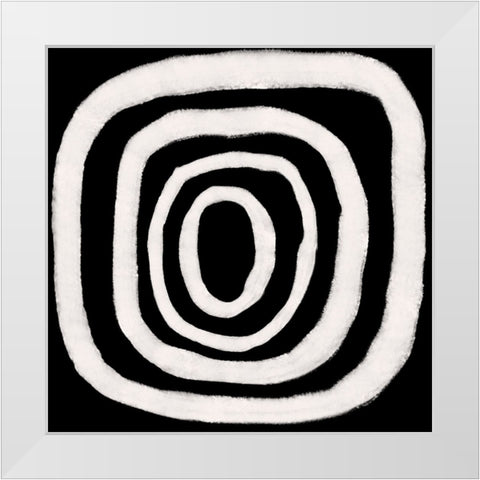 Dizziness VI White Modern Wood Framed Art Print by Moore, Regina