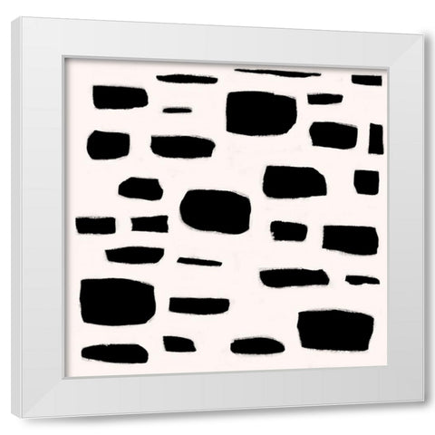Dizziness VII White Modern Wood Framed Art Print by Moore, Regina
