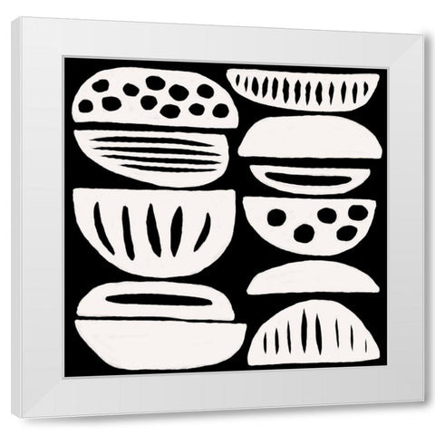 Dizziness IX White Modern Wood Framed Art Print by Moore, Regina
