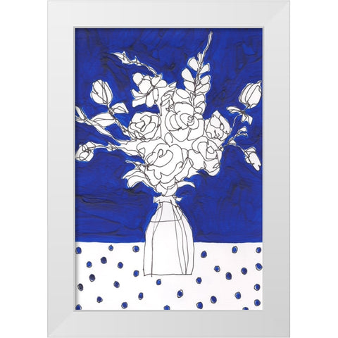 Floral Jardiniere II White Modern Wood Framed Art Print by Moore, Regina