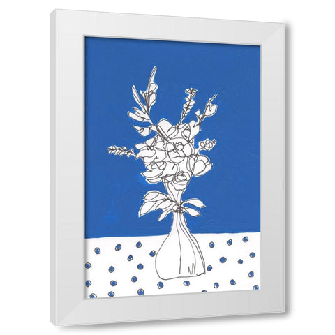 Floral Jardiniere III White Modern Wood Framed Art Print by Moore, Regina