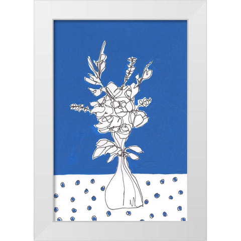 Floral Jardiniere III White Modern Wood Framed Art Print by Moore, Regina