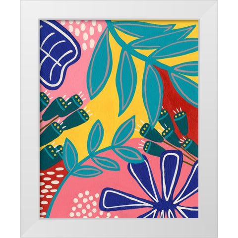 Bold Tropica I White Modern Wood Framed Art Print by Moore, Regina