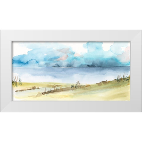 Timid Landscape II White Modern Wood Framed Art Print by Moore, Regina