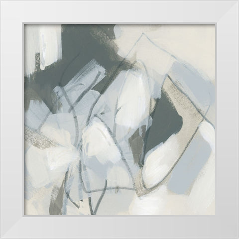 Graphite Tablulation II White Modern Wood Framed Art Print by Vess, June Erica