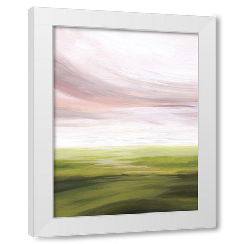 Watermelon Marsh I White Modern Wood Framed Art Print by Popp, Grace