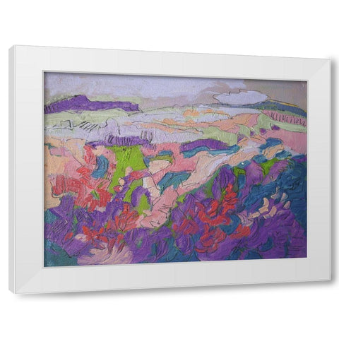 Tributary White Modern Wood Framed Art Print by Fagan, Dorothy