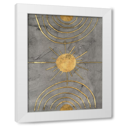 Solar Arcs II White Modern Wood Framed Art Print by Willett, Michael