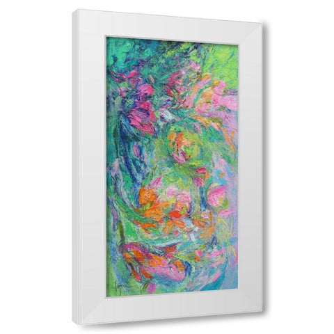 Floating to the Surface White Modern Wood Framed Art Print by Fagan, Dorothy