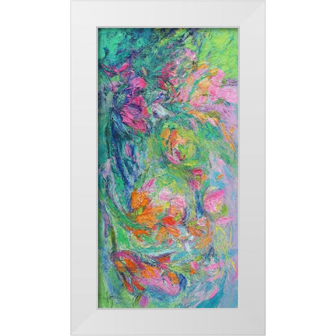 Floating to the Surface White Modern Wood Framed Art Print by Fagan, Dorothy