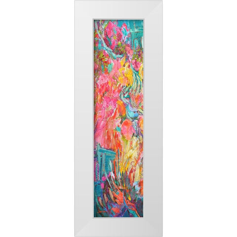 Goddess in Her Garden  II White Modern Wood Framed Art Print by Fagan, Dorothy