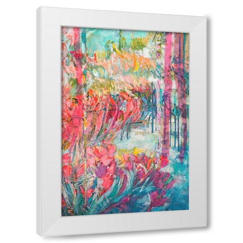 Goddess in Her Garden  III White Modern Wood Framed Art Print by Fagan, Dorothy